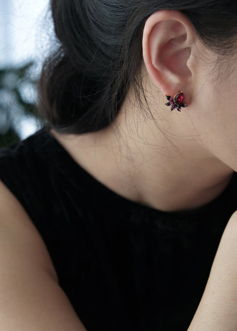 月下睡蓮【紫紅色鑽】