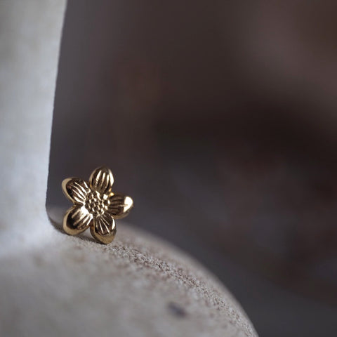 鈦鋼細緻小櫻花耳環