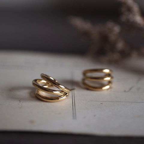 鈦鋼俐落金色三爪