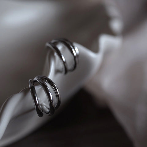 鈦鋼俐落銀色三爪