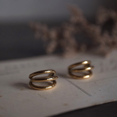 鈦鋼俐落金色三爪