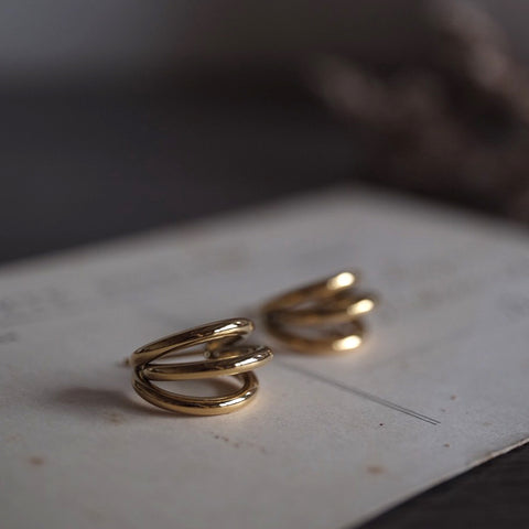 鈦鋼俐落金色三爪