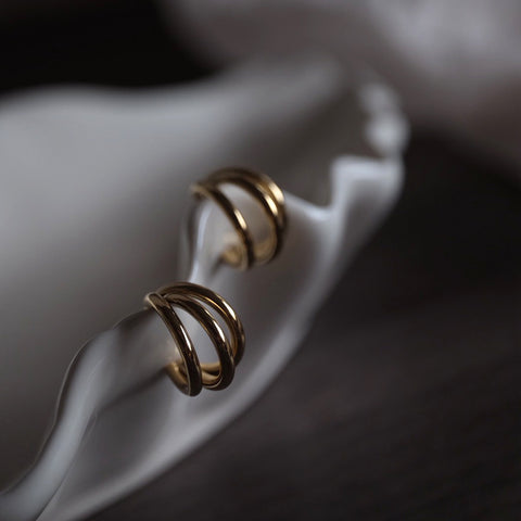 鈦鋼俐落金色三爪