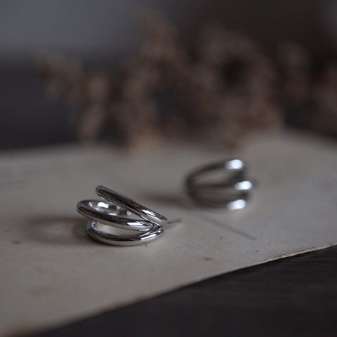 鈦鋼俐落銀色三爪