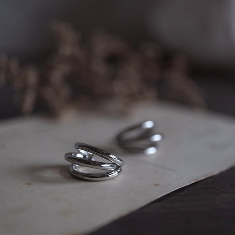 鈦鋼俐落銀色三爪