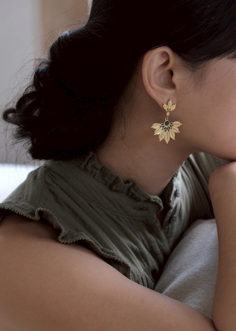 波希米亞羽毛【綠松石】