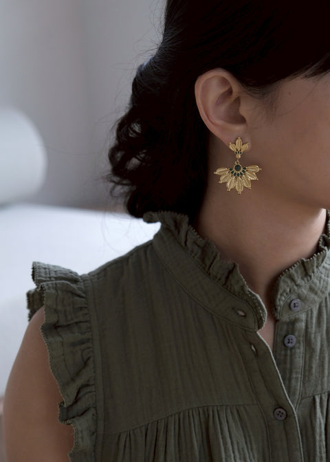 波希米亞羽毛【綠松石】