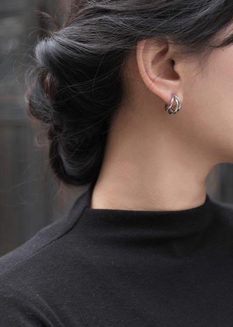 鈦鋼俐落銀色三爪