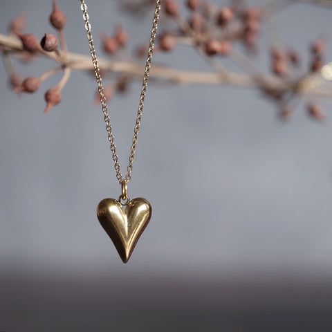 鈦鋼金色小桃心