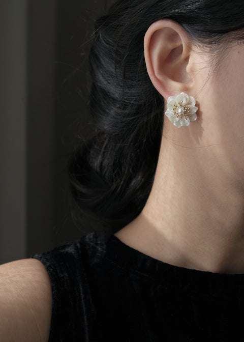 班納白色山茶花【氣質白】