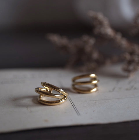 鈦鋼俐落金色三爪