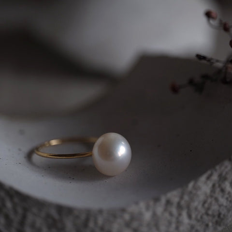 諾曼白珍珠戒指