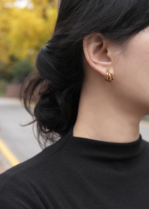 鈦鋼俐落金色三爪