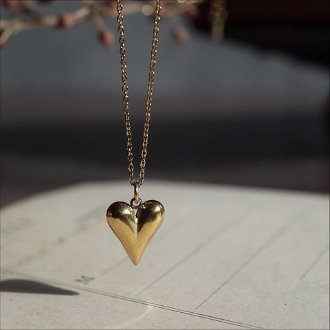 鈦鋼金色小桃心